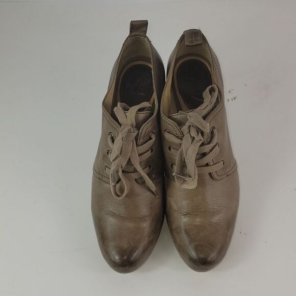 Frye Miranda Lace Leather Heels Distressed Booties - Picture 10 of 16